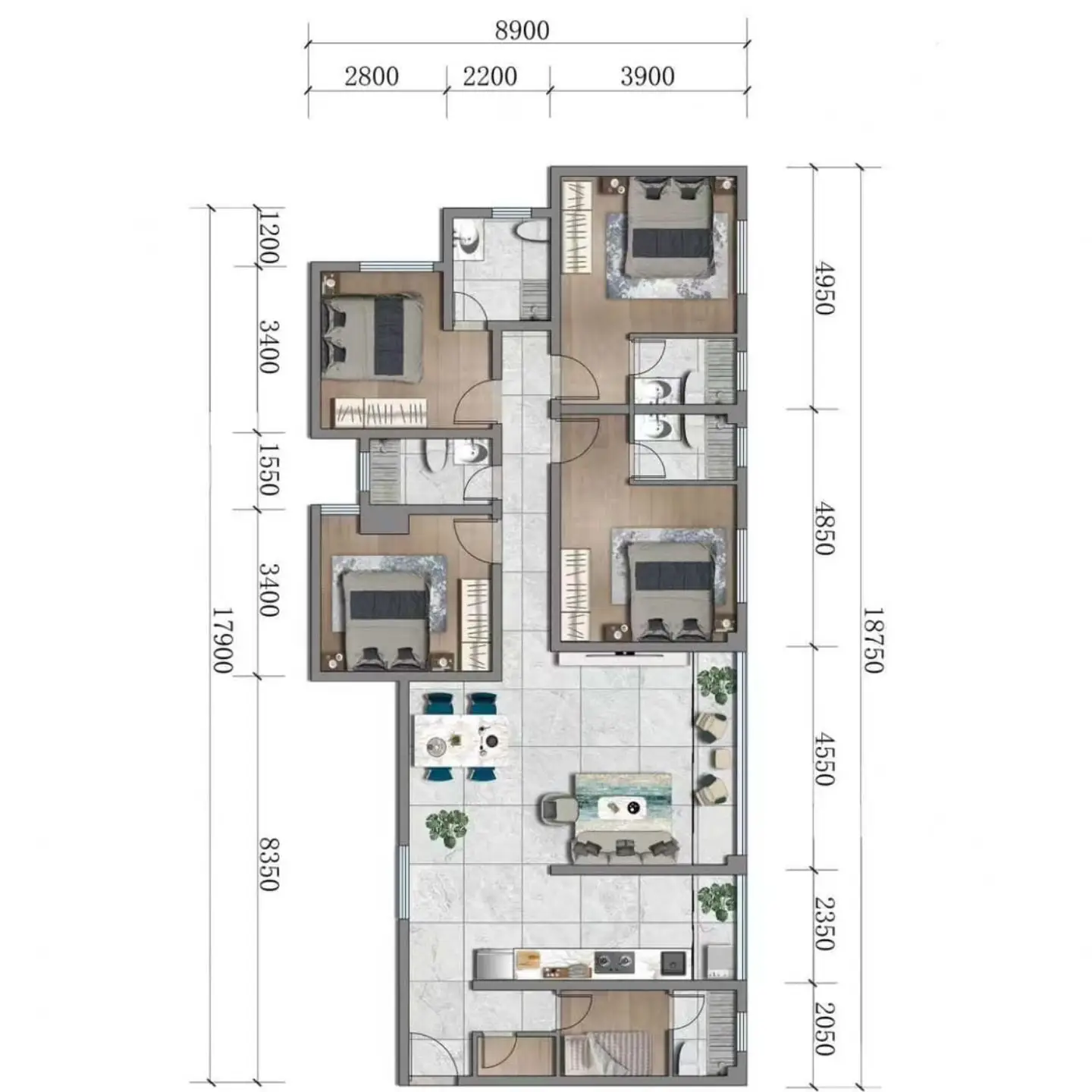 4 Bedroom Apartment in Westlands thumbnail 2