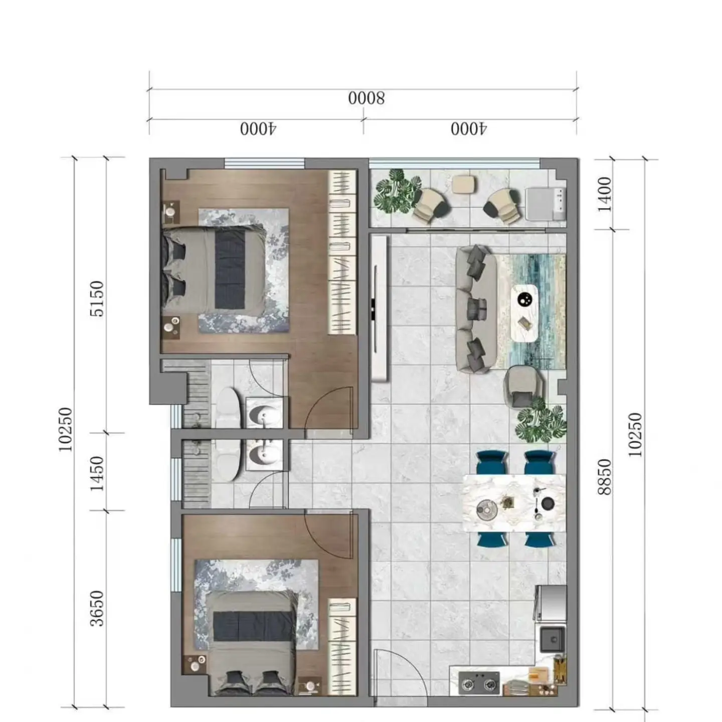 2 Bedroom Apartment in Westlands thumbnail 4