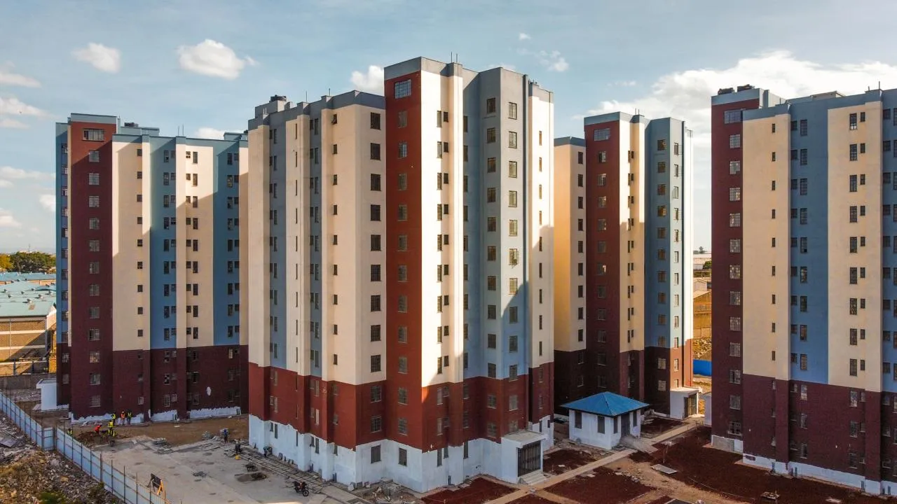New affordable housing apartment blocks under construction in Kenya